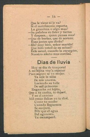 Días de lluvia