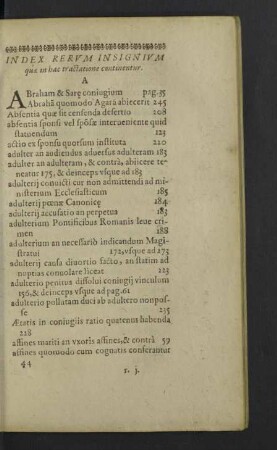 Index rerum insignium