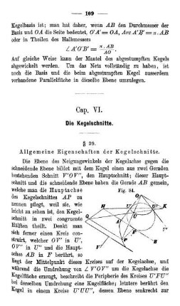 Cap. VI. Die Kegelschnitte.