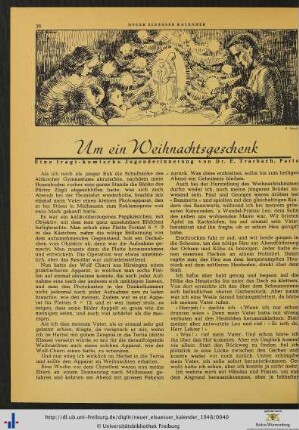 Um ein Weihnachtsgeschenk.