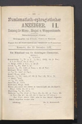 11. 30. November 1891