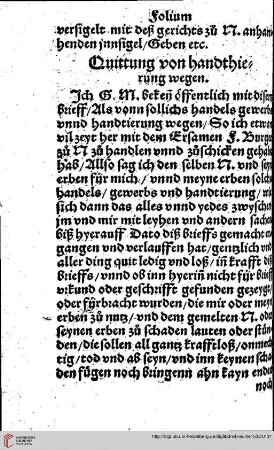 Quittungsbriefe