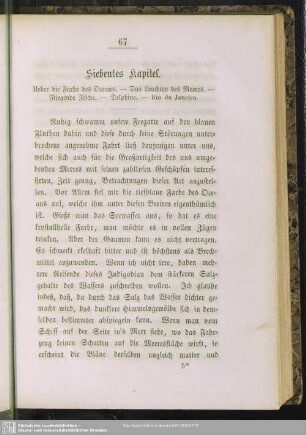 Siebentes Kapitel. Ueber die Farbe des Oceans