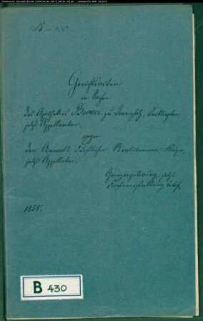 Becker, Apotheker in Varenholz gegen Rentkammer