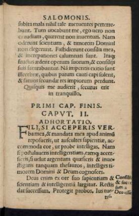 Adhortatio.
