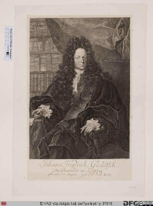 Bildnis Johann Friedrich Gleditsch d. Ä.