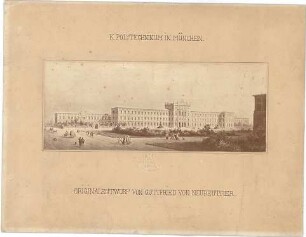 Neureuther, Gottfried von; München; Königlich - Bayerische Polytechnische Schule (TU) - Schaubild