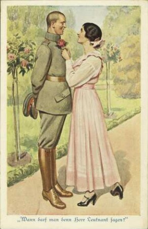 „Wann darf man denn Herr Leutnant sagen?“