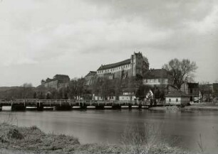 Wettin, Schiffbrücke, 1928