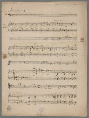 Concertos, vlc, pf, a-Moll, Fragments - BSB Mus.ms. 9699 : [without title]