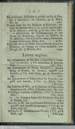 Livres anglois