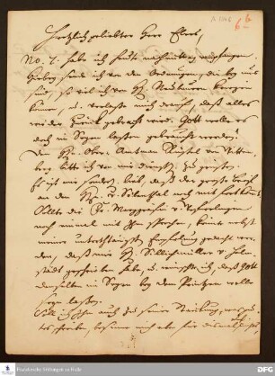 Brief von August Hermann Francke an Heinrich Julius Elers.