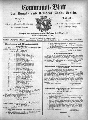1868,23: No. 23, 7. Juni 1868
