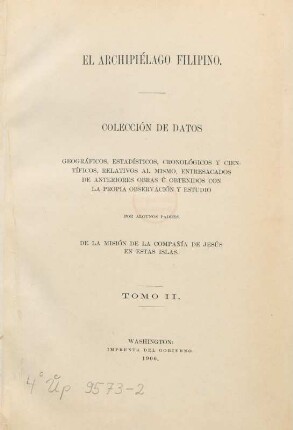 T. 2: El Archipiélago filipino