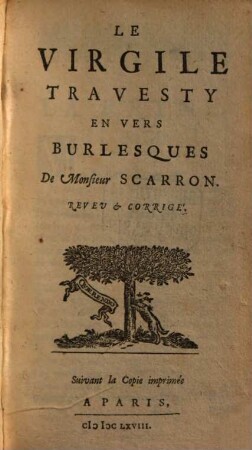 Le Virgile travesty en vers burlesques, 1
