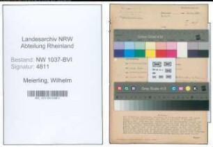Entnazifizierung Wilhelm Meierling , geb. 10.12.1899 (Gastwirt)