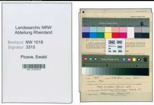 Entnazifizierung Ewald Picave , geb. 16.07.1905 (Haendler)