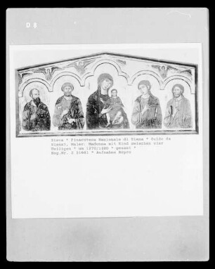 Madonna mit Kind zwischen vier Heiligen