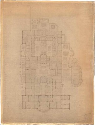 Pfann, Paul; München - Theresienhöhe; Ausstellung München 1908 - Grundriss