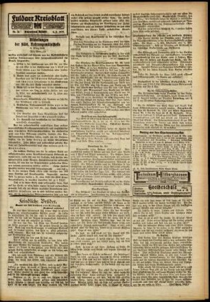 Zweite Ausgabe vom Samstag, den 08. März 1919.
