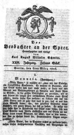 10. Stueck, 6. Maerz 1826