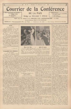 No. 27. Mardi 16 Juillet 1907