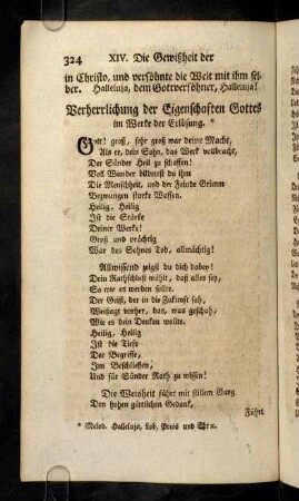 324-326, Verherrlichung der Eigenschaften Gottes