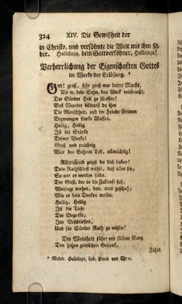 324-326, Verherrlichung der Eigenschaften Gottes