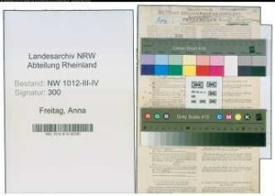 Entnazifizierung Anna Freitag , geb. 20.09.1892 (Lehrerin)