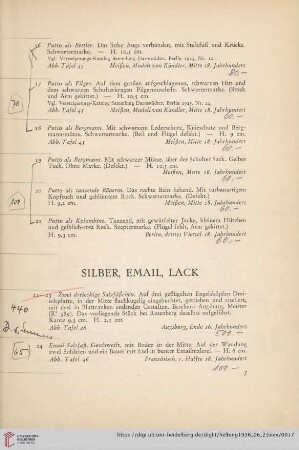 Silber, Email, Lack (Nr. 22-26)