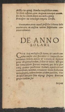 De Anno Solari.