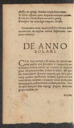 De Anno Solari.