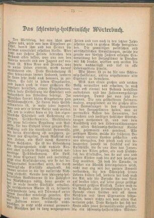 Das schleswig-holsteinische Wörterbuch.