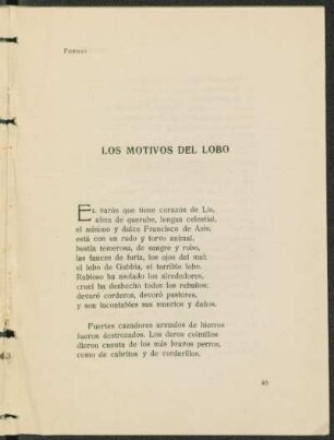 Los motivos del lobo
