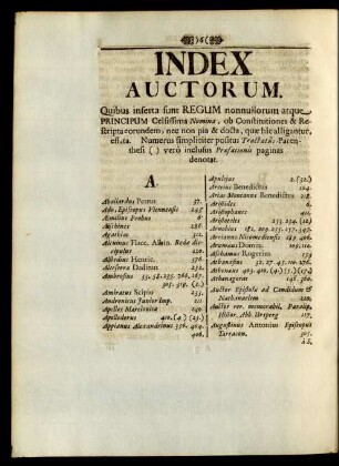 Index Auctorum