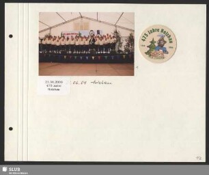 Konzert des Bergsteigerchores zur 475-Jahrfeier in Holzhau : Dirigent: Gernot Jerxen