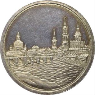 Dresden - Zerstörung der Augustusbrücke durch Franzosen