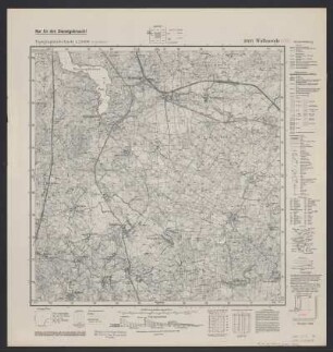 Messtischblatt 20101 = [732] : Wallenrode, 1941 : Messtischblatt 20101 = [732] : Wallenrode. - Aufn. 1925, Hrsg. 1929, letzte Nachtr. 1940, Ausg. 1941. - [Berlin] : Reichsamt für Landesaufnahme, 1941. - 1 Kt. : einfarb.