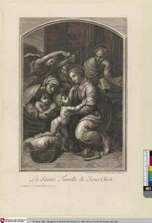 La Sainte Famille de Jesus-Chrît. [Die heilige Familie Jesus Christus.]