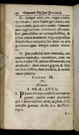 Caput IX. De Plantis.