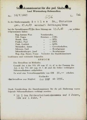 Schlee, Christine, Dr.