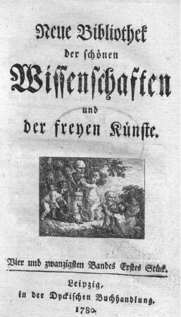 Vier und zwanzigsten Bandes erstes Stück