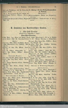 B. Behörden des Norddeutschen Bundes