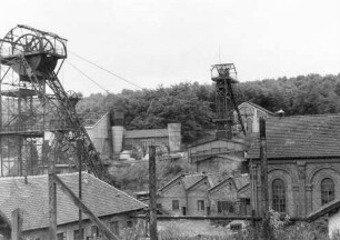 Tagesanlagen des Steinkohlenbergwerks Reden, Schachtanlage Itzenplitz (Heiligenwald, Saarland), auch Grube Reden-Flamm genannt