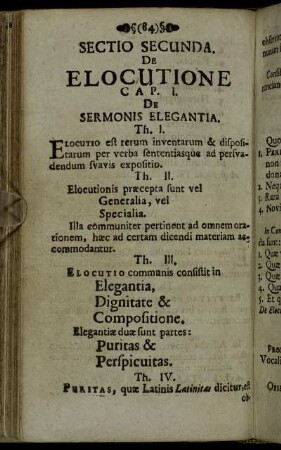 Cap. I. De Sermonis Elegantia.