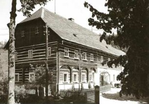 Bürgstein (heute Sloup v Čechách). Umgebindehaus