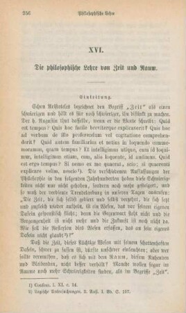 256-278 Die philosophische Lehre von Zeit und Raum