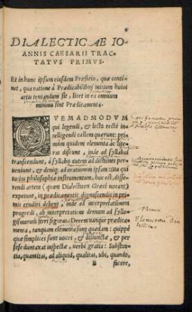 Dialecticae Ioannis Caesarii ...