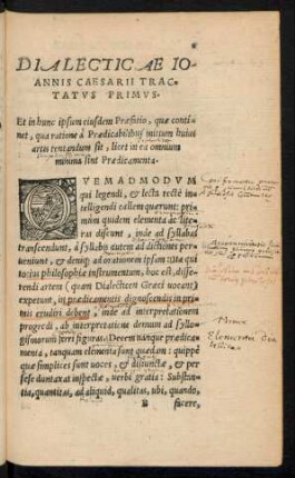 Dialecticae Ioannis Caesarii ...