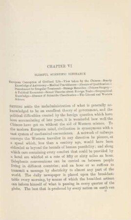 Chapter VI. Blissful scientific ignorance